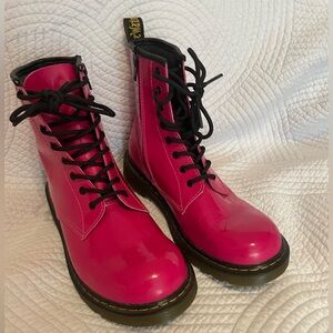 Dr Martens hot pink boots in perfect condition